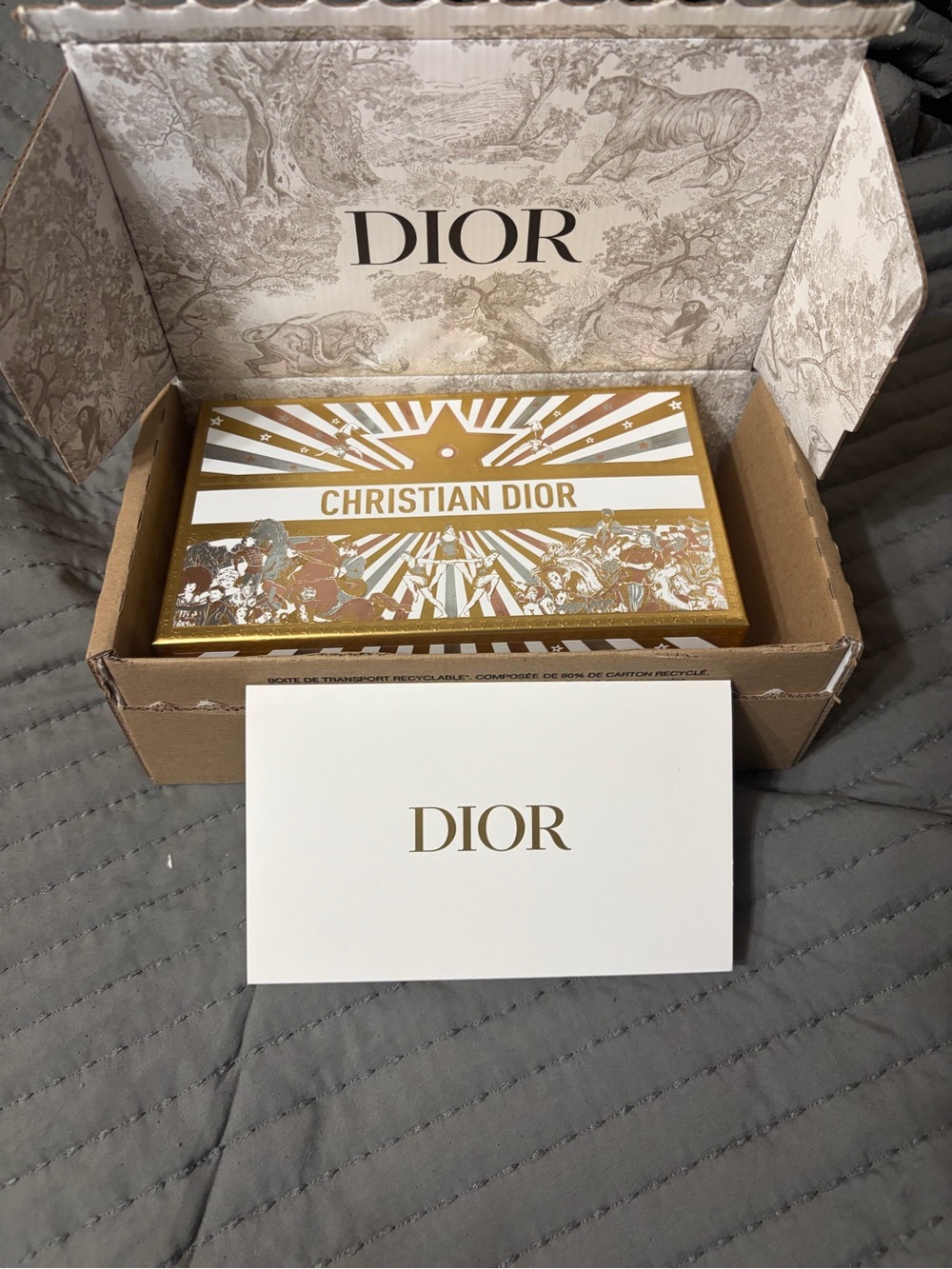 Dior gold make up bag brand new